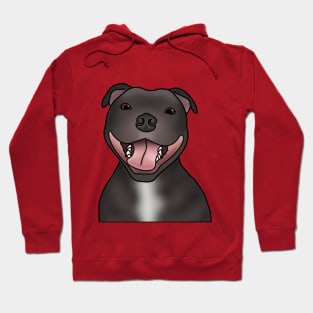 Staffordshire Bull Terrier Dog Portrait (Staffie) Hoodie